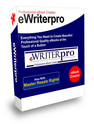 Product picture eWriter Pro eBook Creator w/Master Resell Rights!